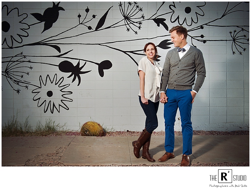 graffiti engagement session in phoenix