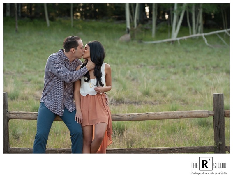 flagstaff  mountain summer engagement session