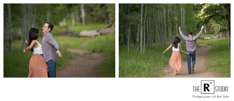 flagstaff  mountain summer engagement session