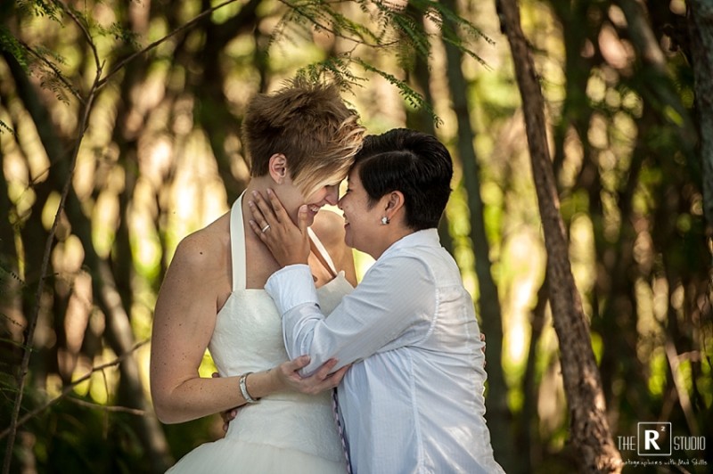 same sex Oahu wedding photographers